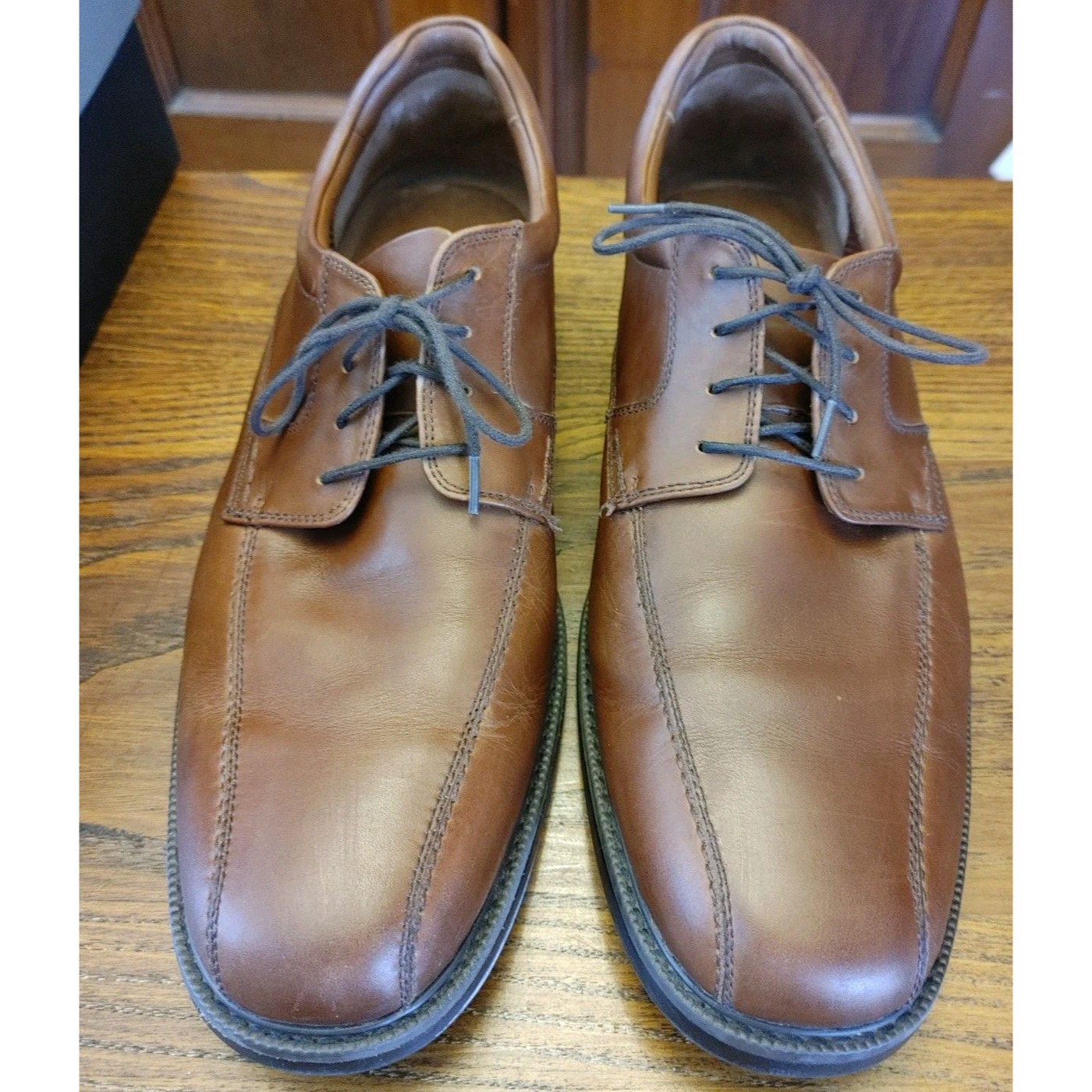 Johnston & Murphy Xc-4 Stanton Lamb Run-Off Shoes Waterproof Us 13m Tan Vgc